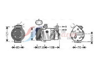 Compressor, air conditioning