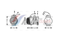 Compressor, air conditioning