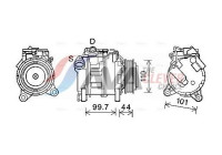 Compressor, air conditioning