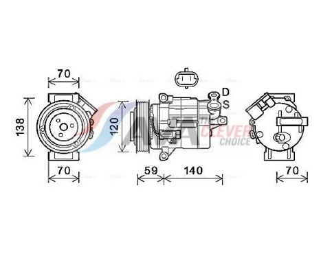 Compressor, air conditioning