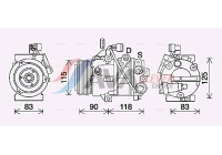 Compressor, air conditioning