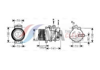 Compressor, air conditioning