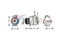 Compressor, air conditioning