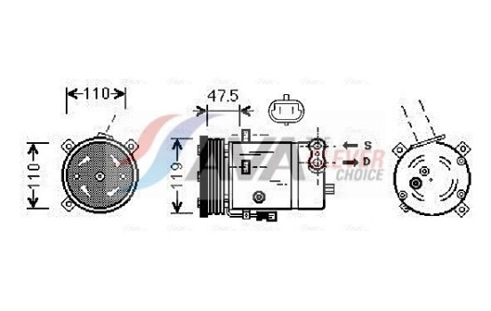 Compressor, air conditioning