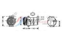 Compressor, air conditioning