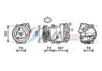 Compressor, air conditioning