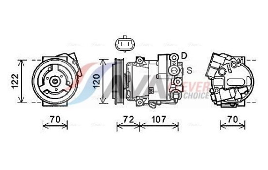 Compressor, air conditioning