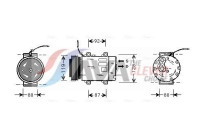 Compressor, air conditioning