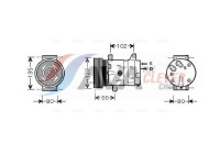 Compressor, air conditioning