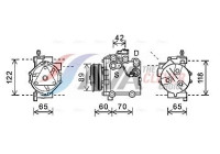 Compressor, air conditioning
