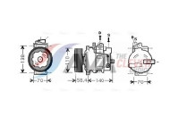 Compressor, air conditioning