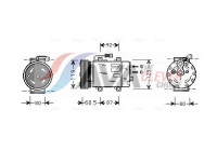 Compressor, air conditioning