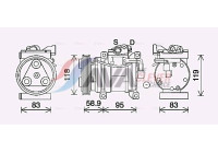 Compressor, air conditioning