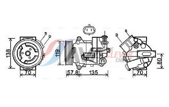 Compressor, air conditioning