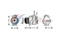 Compressor, air conditioning