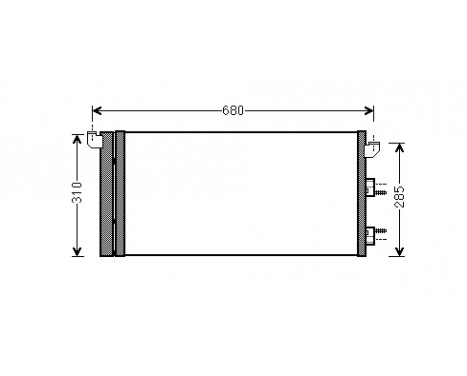 Air conditioning condenser 17005293 International Radiators Plus