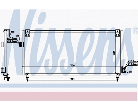 Capacitor, air conditioning 94365 Nissens, Image 6