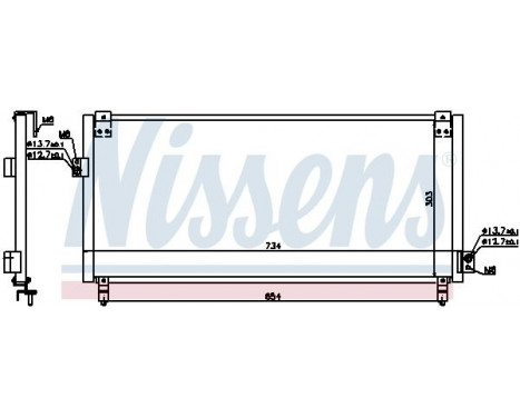 Capacitor, air conditioning 94365 Nissens, Image 5