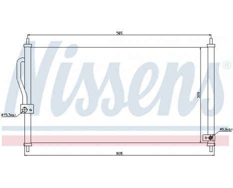 Capacitor, air conditioning 94458 Nissens, Image 6