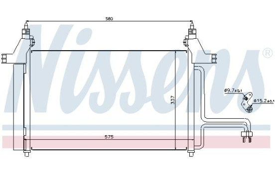 Capacitor, air conditioning 94610 Nissens, Image 3