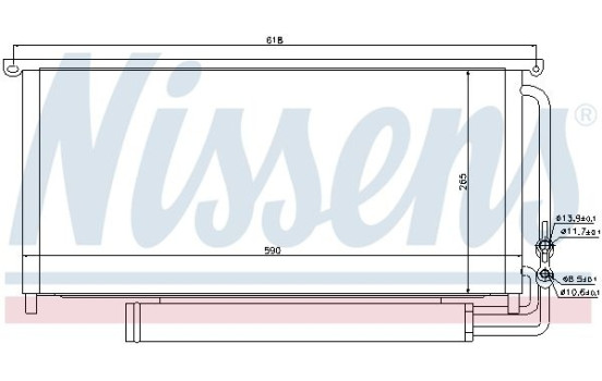 Capacitor, air conditioning 94840 Nissens, Image 6