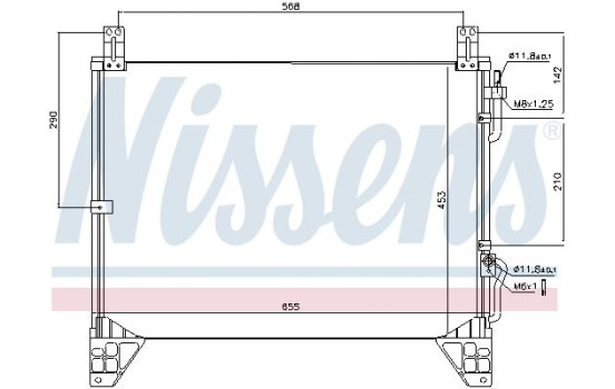 Capacitor, air conditioning 94861 Nissens, Image 6