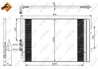 Condenser, air conditioner 350035 NRF