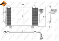 Condenser, air conditioner 350229 NRF