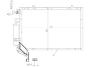 Condenser, air conditioner 350453 NRF