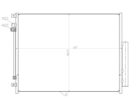 Condenser, air conditioner 350459 NRF, Image 5