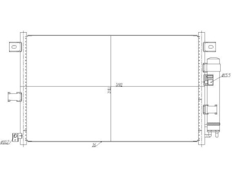 Condenser, air conditioner 350481 NRF, Image 5