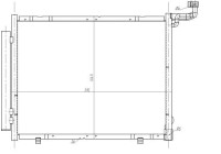 Condenser, air conditioner 350482 NRF