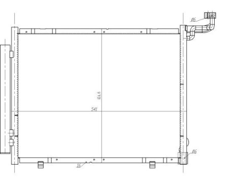 Condenser, air conditioner 350482 NRF, Image 5