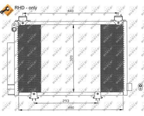 Condenser, air conditioner 35552 NRF