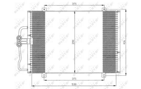 Condenser, air conditioner 35833 NRF
