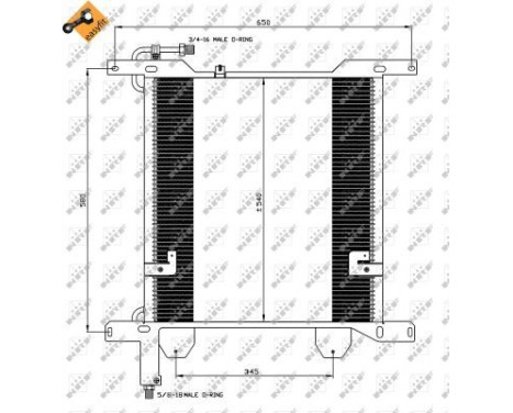 Condenser, air conditioner 35837 NRF, Image 5