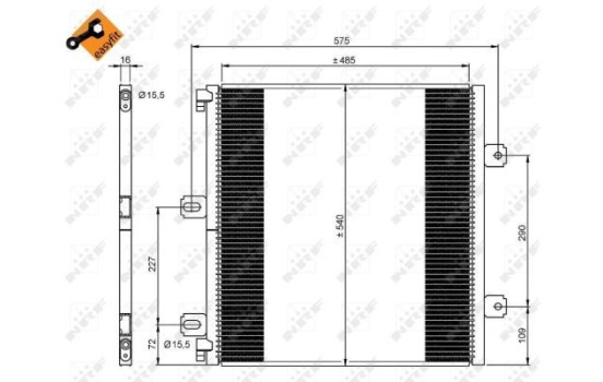 Condenser, air conditioner 35901 NRF, Image 5