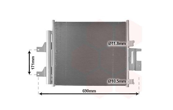 Condenser, air conditioner 77015702 International Radiators