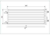 Condenser, air conditioner 815125 Valeo