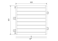 Condenser, air conditioner 815127 Valeo