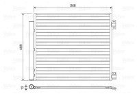 Condenser, air conditioner 822559 Valeo