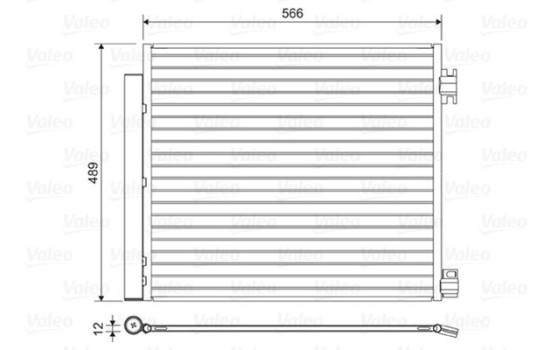 Condenser, air conditioner 822559 Valeo