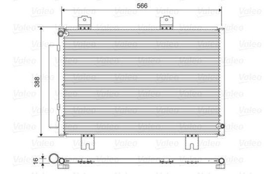 Condenser, air conditioner 822594 Valeo