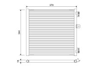 Condenser, air conditioner 822660 Valeo