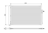 Condenser, air conditioner 822662 Valeo