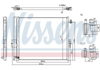 Condenser, air conditioner 940847 Nissens