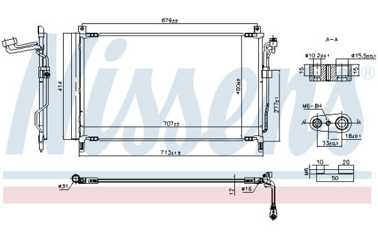 Condenser, air conditioner 940857 Nissens, Image 6
