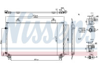 Condenser, air conditioner 940916 Nissens