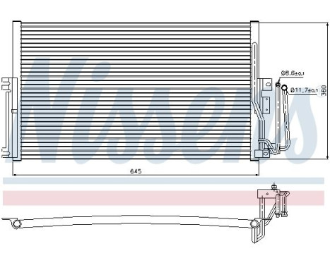 Condenser, air conditioner 94234 Nissens, Image 6