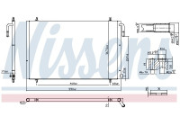 Condenser, air conditioner 94392 Nissens